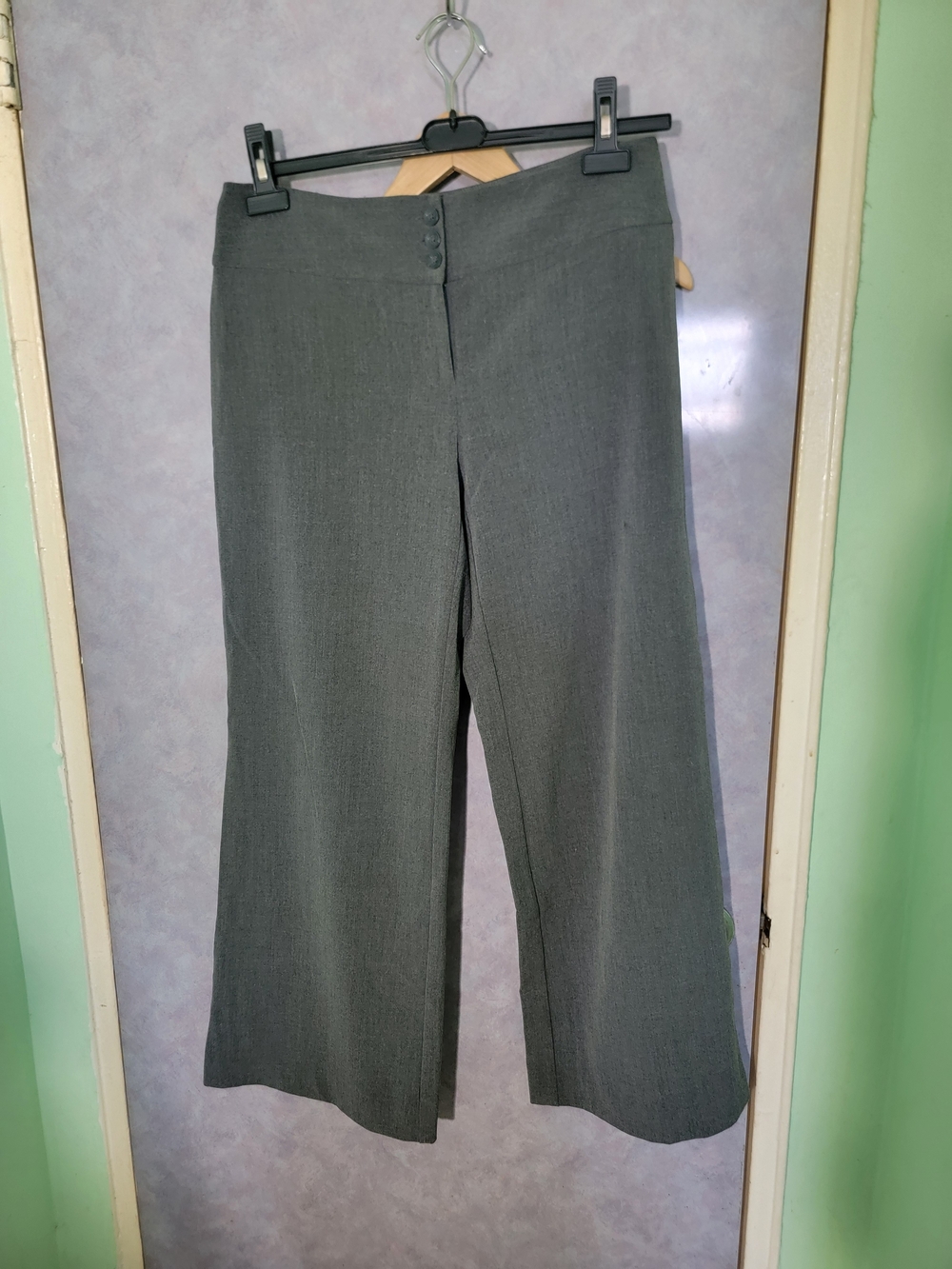 Style & co. Gray Wide-Leg Dress Pants